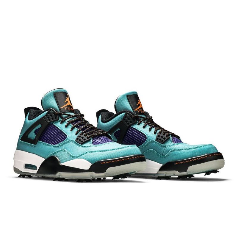 Air Jordan 4 Golf Nrg Fehér Türkizkék Fekete Férfi Cipő