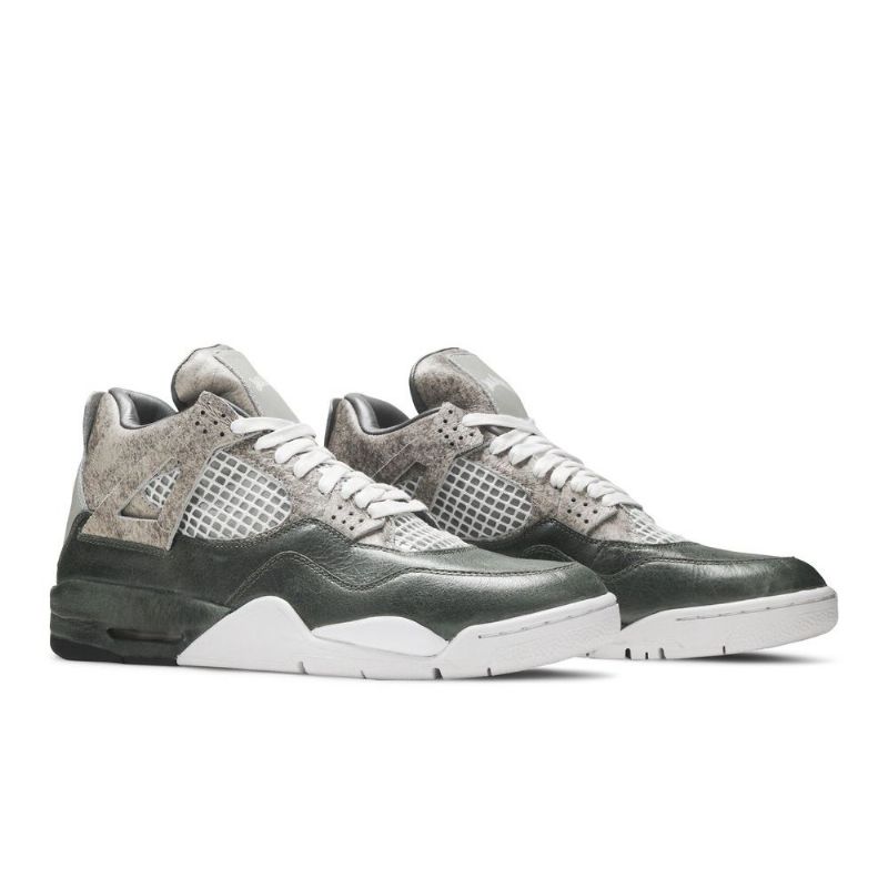 Air Jordan 4 Jack Daniel's The Shoe Surgeon Zöld Szürke Fehér Férfi Cipő