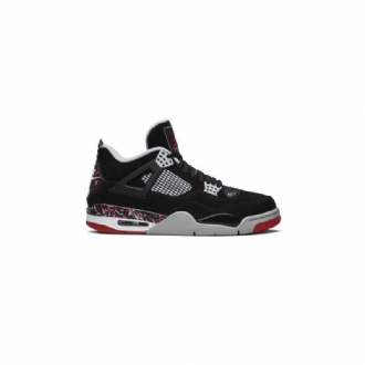 Air Jordan 4 Ovo Retro Fekete Szürke Piros Fehér Férfi Cipők