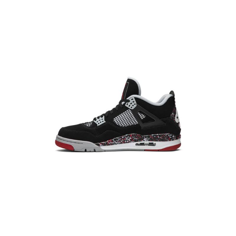 Air Jordan 4 Ovo Retro Fekete Szürke Piros Fehér Férfi Cipők
