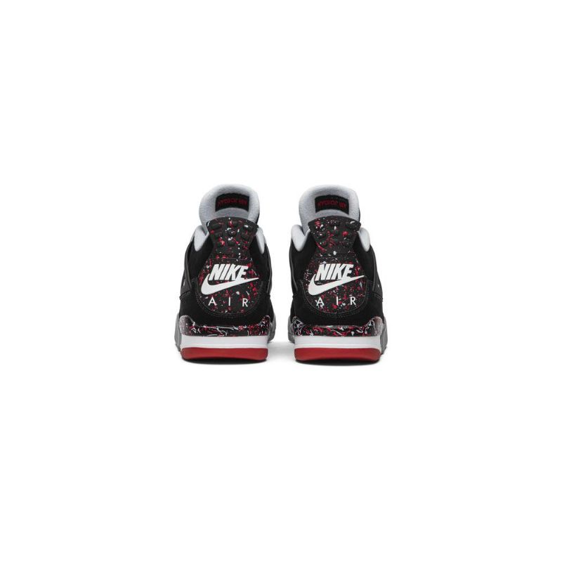 Air Jordan 4 Ovo Retro Fekete Szürke Piros Fehér Férfi Cipők