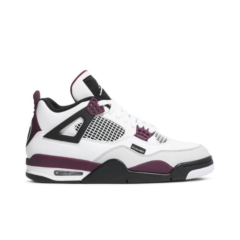Air Jordan 4 Paris Saint-germain Retro Fehér Szürke Fekete Bordeaux Férfi Cipő