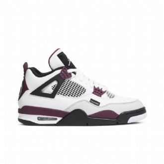 Air Jordan 4 Paris Saint-germain Retro Fehér Szürke Fekete Bordeaux Férfi Cipő