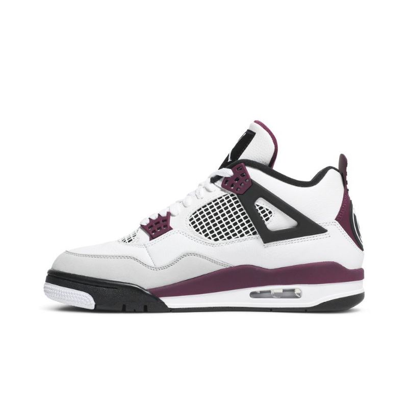 Air Jordan 4 Paris Saint-germain Retro Fehér Szürke Fekete Bordeaux Férfi Cipő