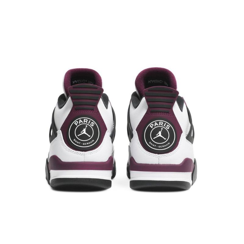 Air Jordan 4 Paris Saint-germain Retro Fehér Szürke Fekete Bordeaux Férfi Cipő