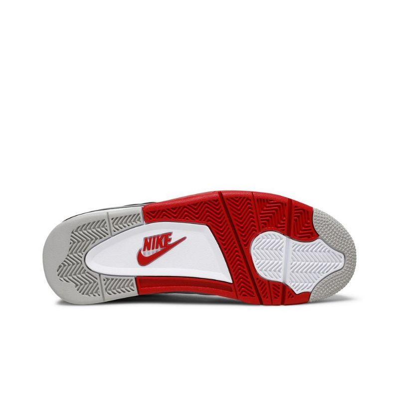 Air Jordan 4 Retro És Fehér Fekete Piros Férfi Cipő