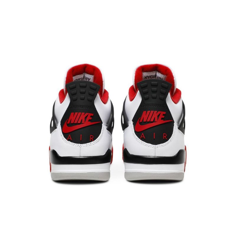 Air Jordan 4 Retro És Fehér Fekete Piros Férfi Cipő
