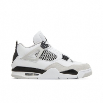 Air Jordan 4 Retro Fehér Fekete Szürke Férfi Cipő