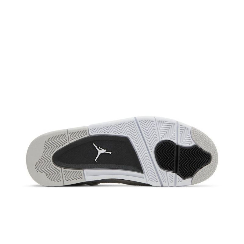 Air Jordan 4 Retro Fehér Fekete Szürke Férfi Cipő