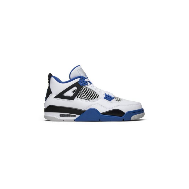 Air Jordan 4 Retro Fehér Kék Fekete Férfi Cipő