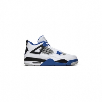 Air Jordan 4 Retro Fehér Kék Fekete Férfi Cipő