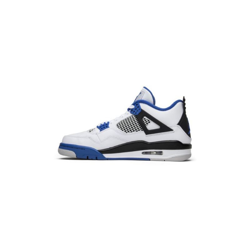 Air Jordan 4 Retro Fehér Kék Fekete Férfi Cipő