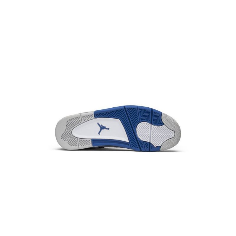 Air Jordan 4 Retro Fehér Kék Fekete Férfi Cipő