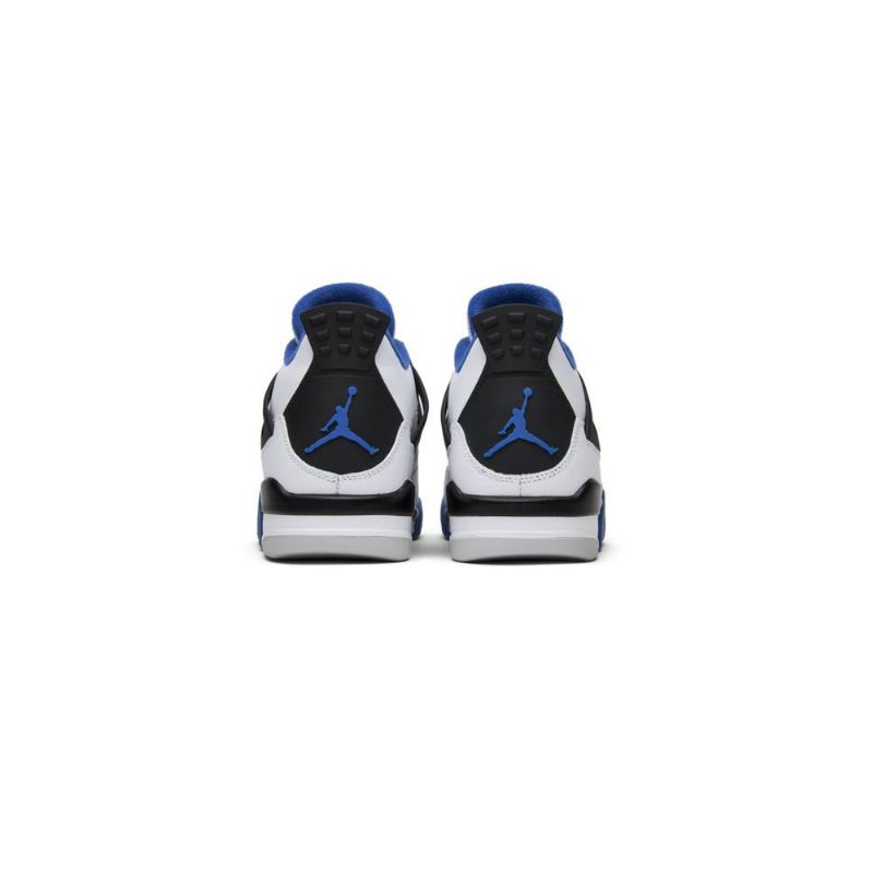 Air Jordan 4 Retro Fehér Kék Fekete Férfi Cipő