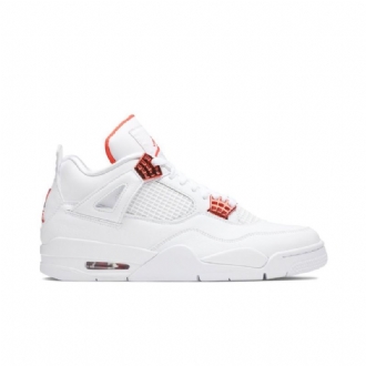 Air Jordan 4 Retro Fehér Narancssárga Férfi Cipő