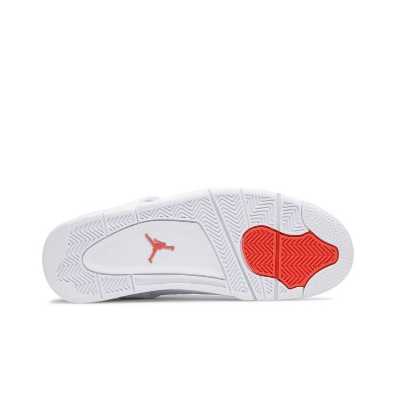 Air Jordan 4 Retro Fehér Narancssárga Férfi Cipő