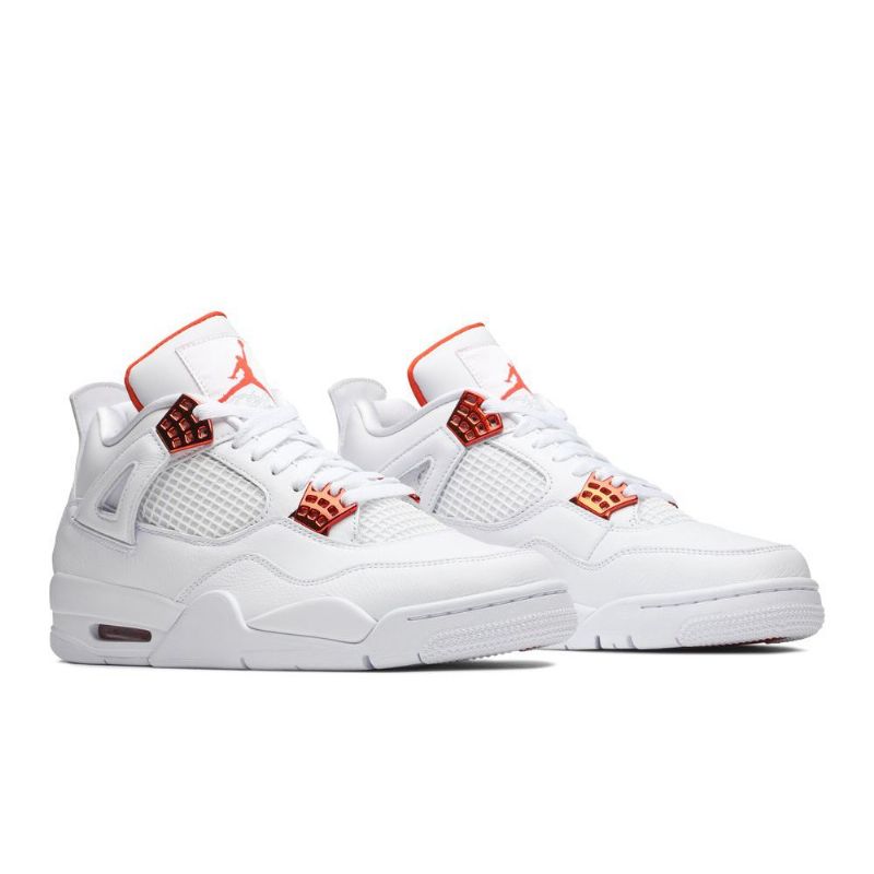 Air Jordan 4 Retro Fehér Narancssárga Férfi Cipő