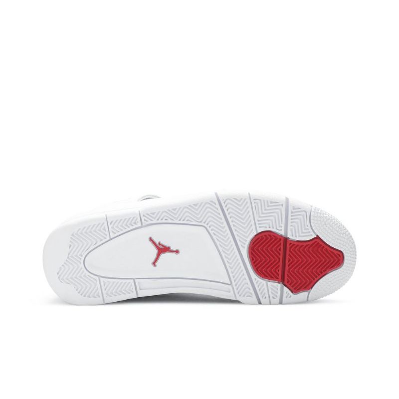 Air Jordan 4 Retro Fehér Piros Ezüst Férfi Cipő
