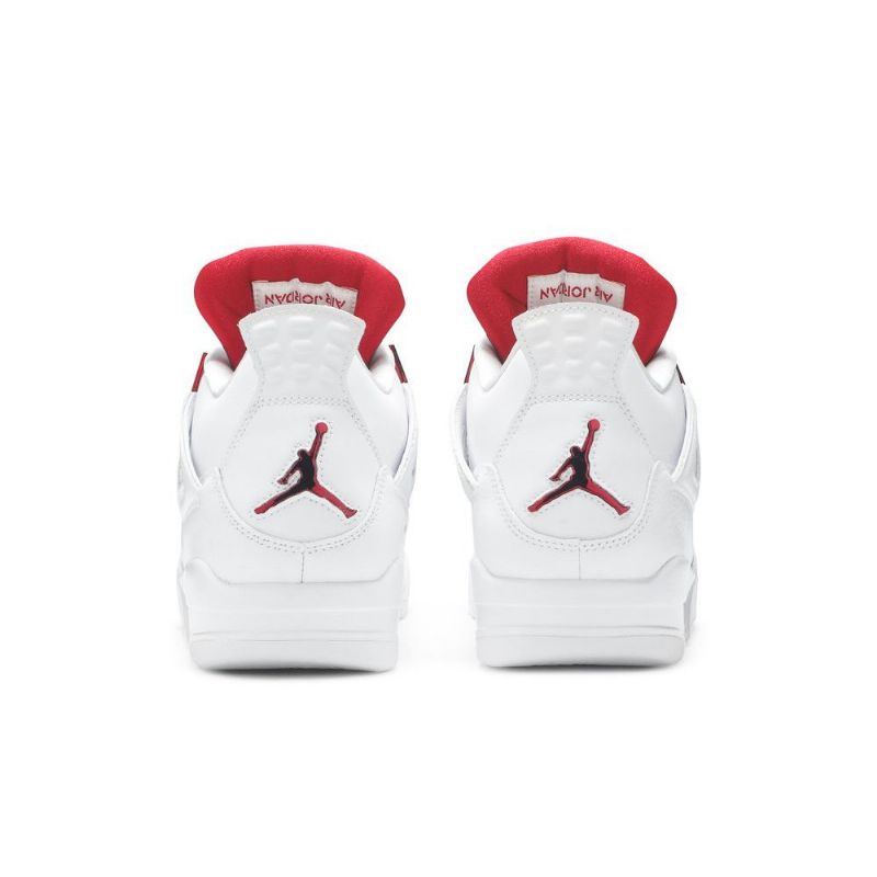 Air Jordan 4 Retro Fehér Piros Ezüst Férfi Cipő
