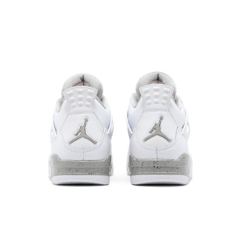 Air Jordan 4 Retro Fehér Szürke Piros Férfi Cipő