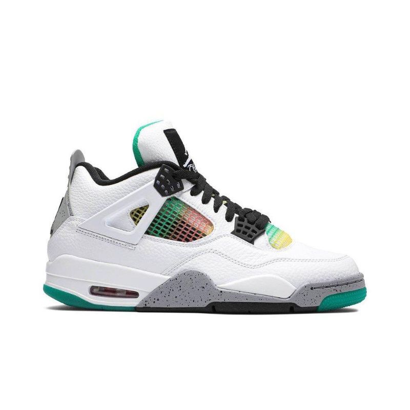 Air Jordan 4 Retro Fehér Szürke Többszínű Női Cipő