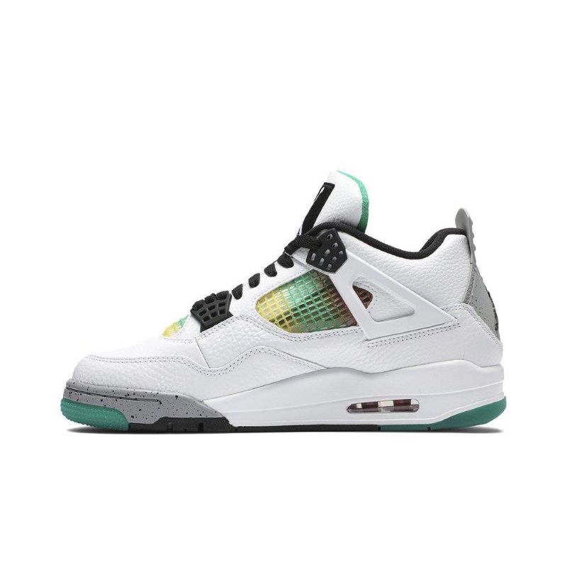 Air Jordan 4 Retro Fehér Szürke Többszínű Női Cipő