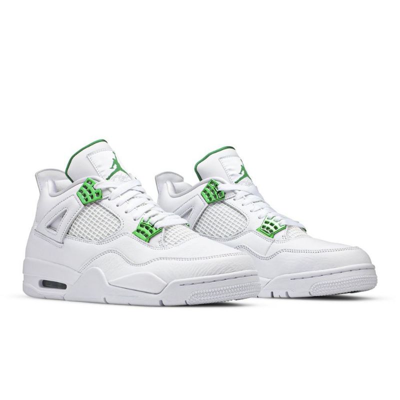 Air Jordan 4 Retro Fehér Zöld Férfi Cipő