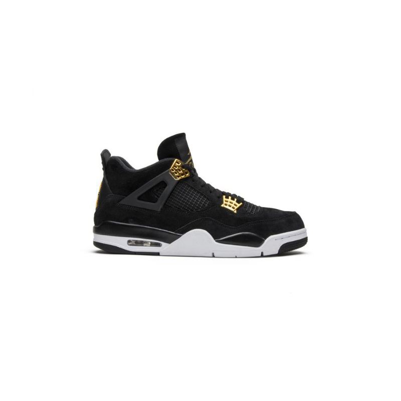 Air Jordan 4 Retro Fekete Arany Fehér Férfi Cipő