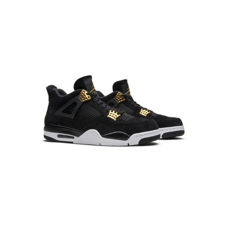 Air Jordan 4 Retro Fekete Arany Fehér Férfi Cipő