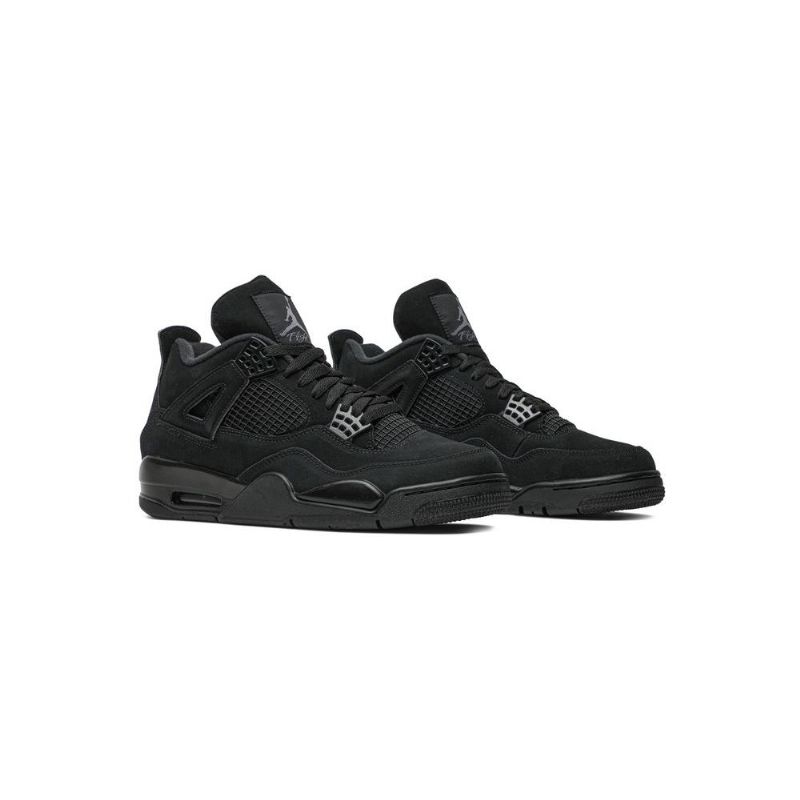 Air Jordan 4 Retro Fekete Szürke Férfi Cipő