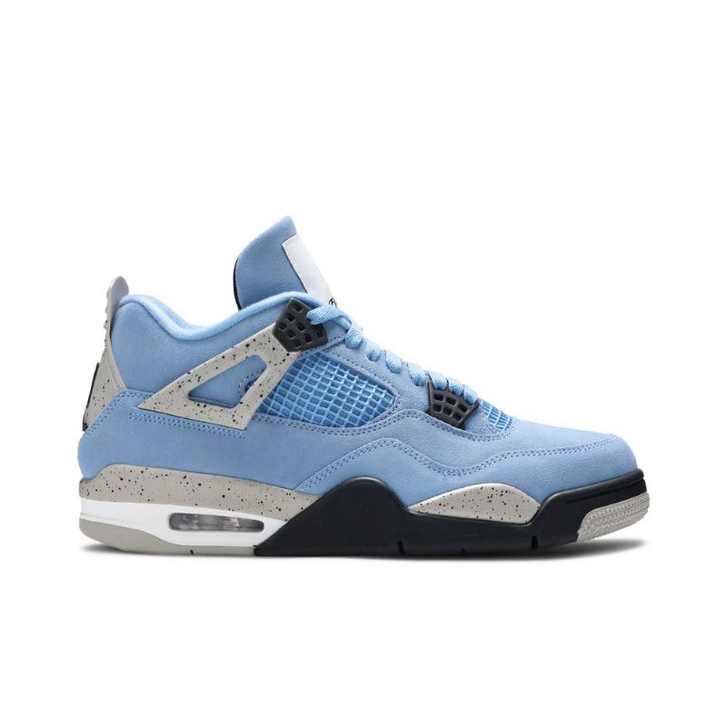 Air Jordan 4 Retro Kék Szürke Fekete Fehér Férfi Cipő