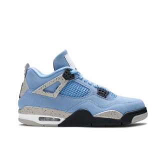 Air Jordan 4 Retro Kék Szürke Fekete Fehér Férfi Cipő