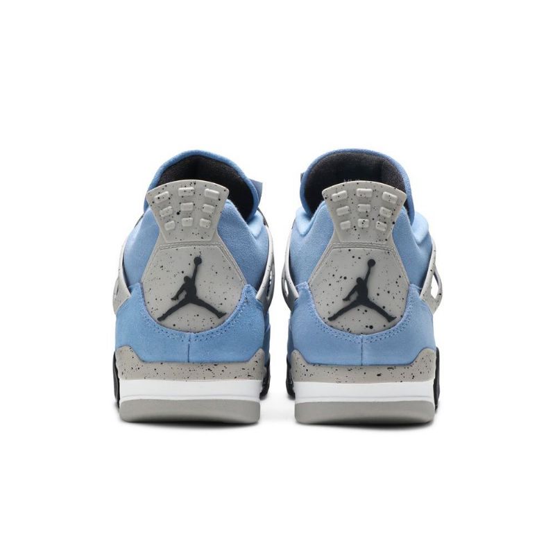 Air Jordan 4 Retro Kék Szürke Fekete Fehér Férfi Cipő