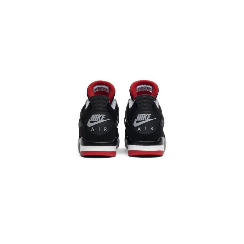 Air Jordan 4 Retro Og Fekete Szürke Piros Fehér Férfi Cipők