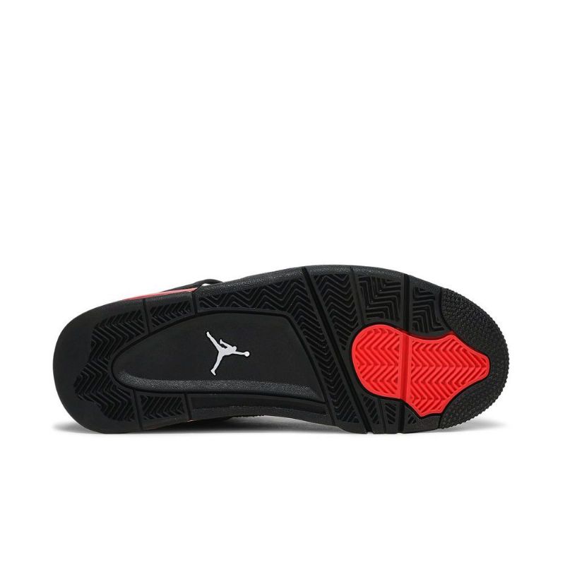 Air Jordan 4 Retro Piros Fekete Férfi Cipő