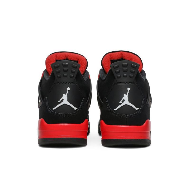 Air Jordan 4 Retro Piros Fekete Férfi Cipő
