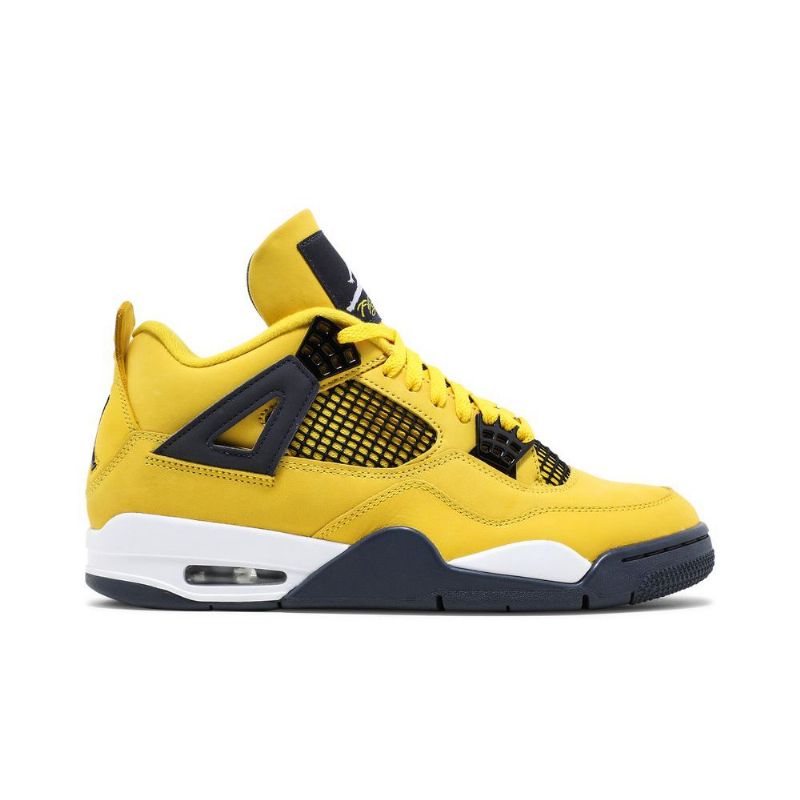 Air Jordan 4 Retro Sárga Sötétkék Férfi Cipő