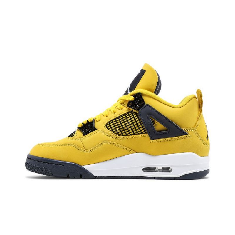 Air Jordan 4 Retro Sárga Sötétkék Férfi Cipő