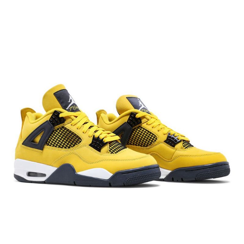 Air Jordan 4 Retro Sárga Sötétkék Férfi Cipő