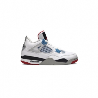 Air Jordan 4 Retro Se Fehér Kék Piros Szürke Férfi Cipők