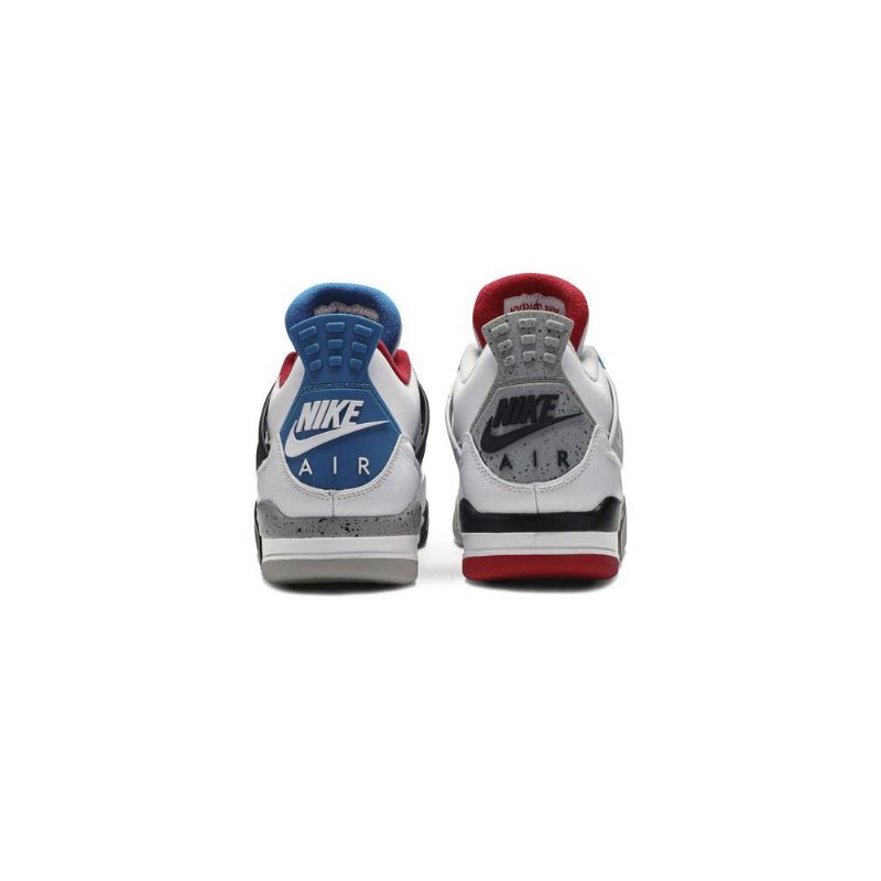 Air Jordan 4 Retro Se Fehér Kék Piros Szürke Férfi Cipők