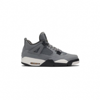 Air Jordan 4 Retro Szürke Fehér Fekete Férfi Cipő