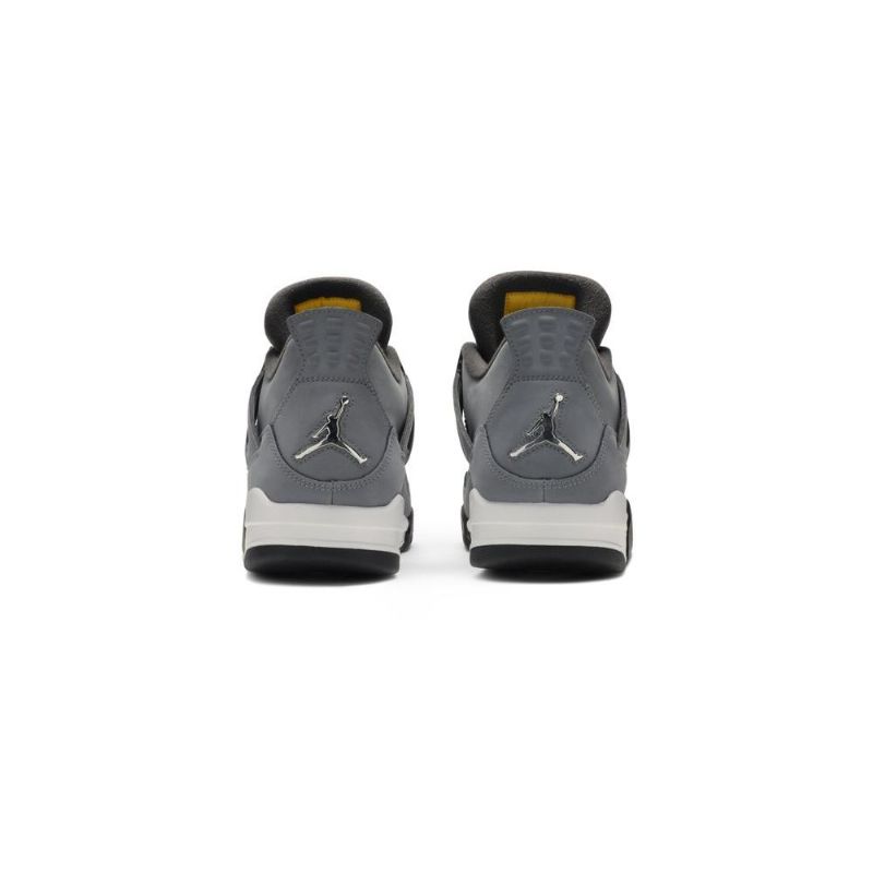Air Jordan 4 Retro Szürke Fehér Fekete Férfi Cipő