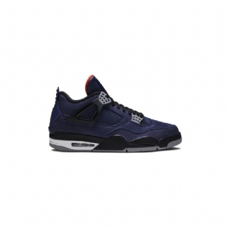 Air Jordan 4 Téli Kék Fehér Piros Fekete Férfi Cipő