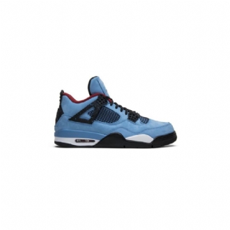 Air Jordan 4 Travis Scott Retro Kék Fekete Bordeaux Férfi Cipő