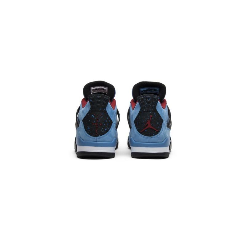 Air Jordan 4 Travis Scott Retro Kék Fekete Bordeaux Férfi Cipő