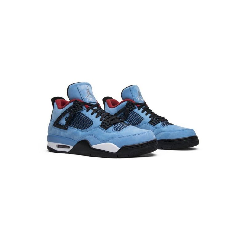 Air Jordan 4 Travis Scott Retro Kék Fekete Bordeaux Férfi Cipő