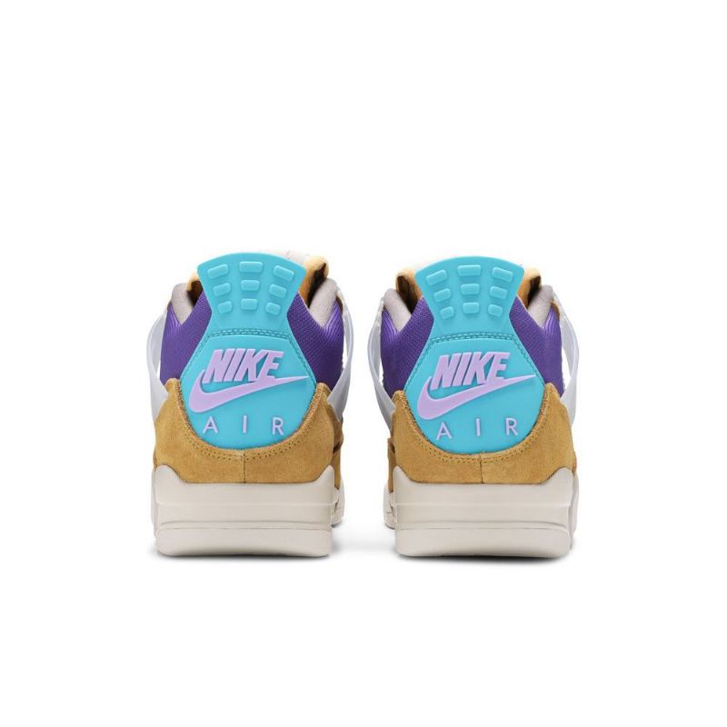 Air Jordan 4 Union La Retro Barna Lila Türkiz Férfi Cipő