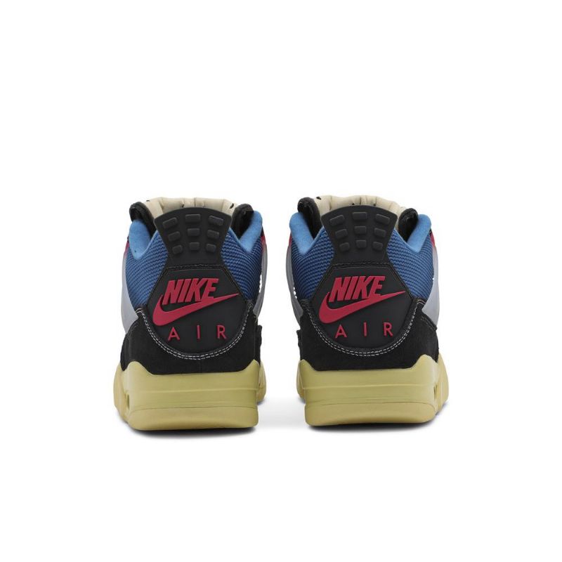 Air Jordan 4 Union La Retro Fekete Kék Szürke Piros Férfi Cipő