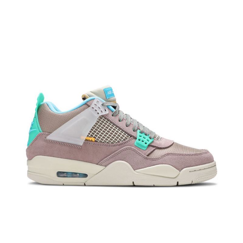 Air Jordan 4 Union La Retro Szürke Türkizkék Férfi Cipő